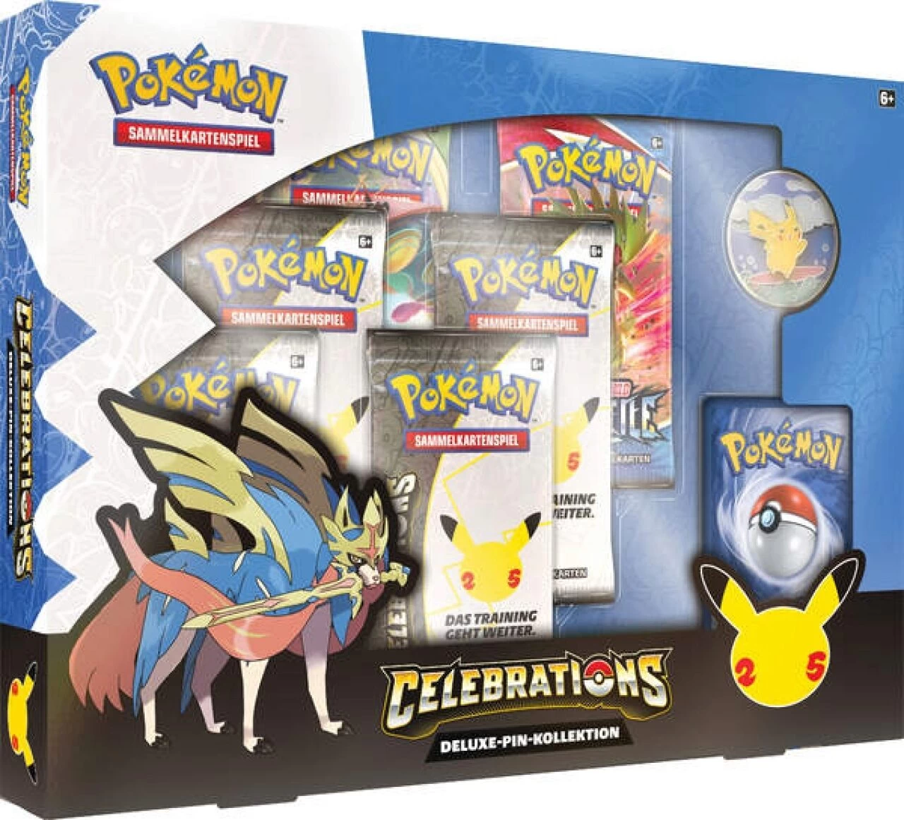 POKEMON 45333 PKM Pokémon Celebrations 25th Anniversary Dlx Pin Box 1 POKEMON 45333 PKM Pokémon Celebrations 25th Anniversary Dlx Pin Box
