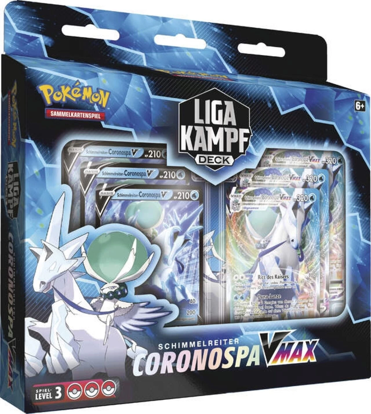 POKEMON 45397 PKM Pokémon Liga-Kampfdeck Coronospa-VMAX Rappenreiter Oder Schimmelreiter, Sortiert 2 POKEMON 45397 PKM Pokémon Liga-Kampfdeck Coronospa-VMAX Rappenreiter Oder Schimmelreiter, Sortiert – Bild 2