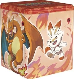 POKEMON 45409 PKM Pokémon Stapel-Tin-Box - Kampf Oder Feuer Oder Finsternis, Sortiert