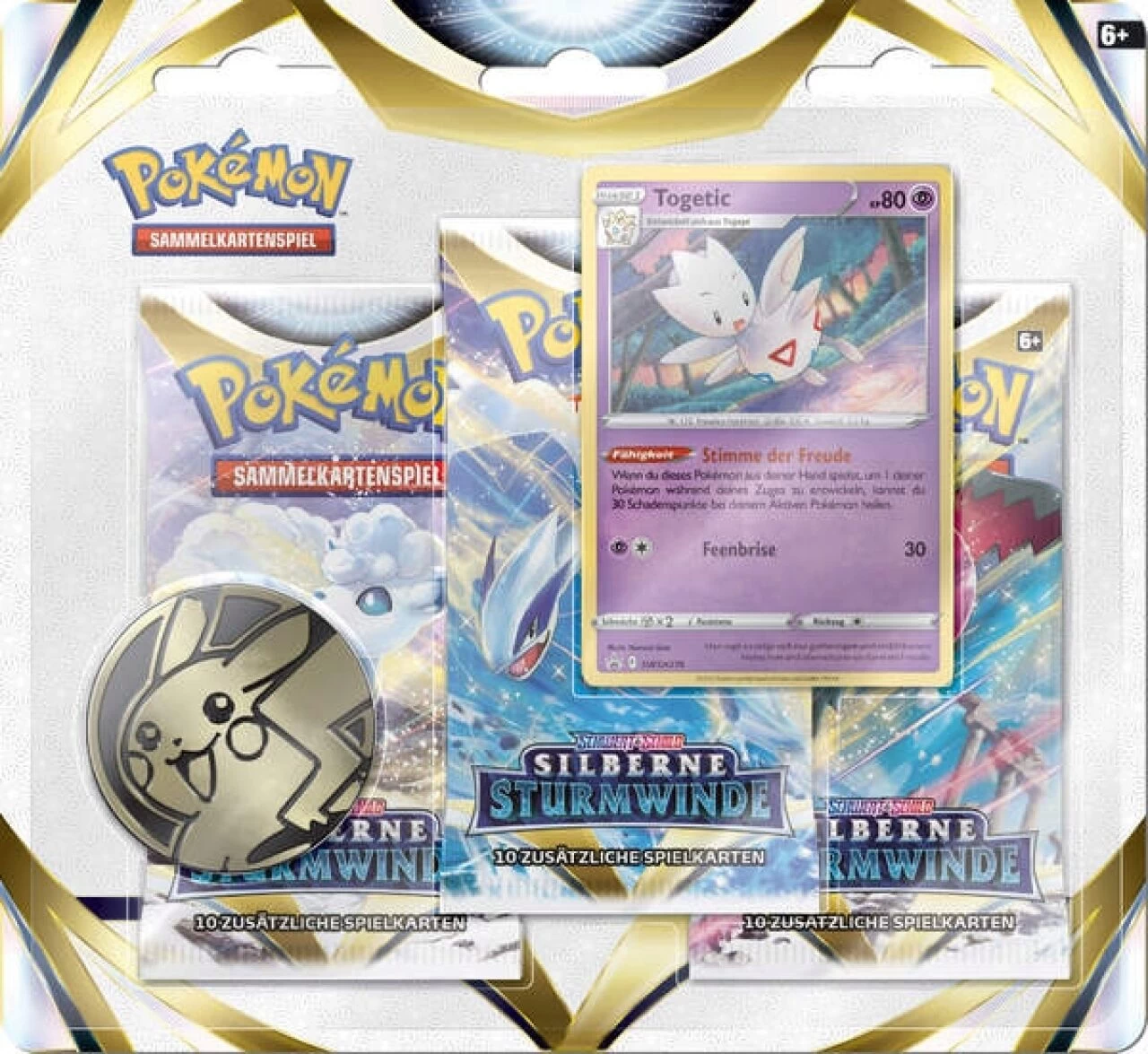 POKEMON 45432 PKM Pokémon SWSH Schwert & Schild 12 – Silberne Sturmwinde! 3-Pack Blister 2 POKEMON 45432 PKM Pokémon SWSH Schwert & Schild 12 – Silberne Sturmwinde! 3-Pack Blister – Bild 2