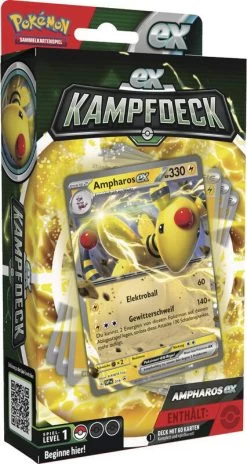 POKEMON 45498 PKM Pokémon EX-Kampfdeck, Ampharos-ex Oder Lucario-ex - Sortiert