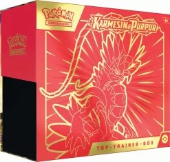 POKEMON 45579 PKM Pokémon Top-Trainer Box Karmesin & Purpur, Sortiert