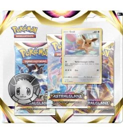 Pokemon Schwert & Schild - Astralglanz - 3-Pack-Blister Evoli