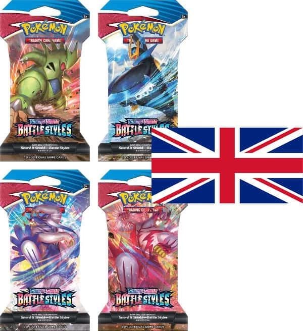 Pokemon Battle Styles - Sleeved Booster - Alle 4 Artworks (ENGLISCH) 1 Pokemon Battle Styles - Sleeved Booster - Alle 4 Artworks (ENGLISCH)