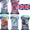 Pokemon Chilling Reign - Sleeved Booster - Alle 5 Artworks ENGLISCH