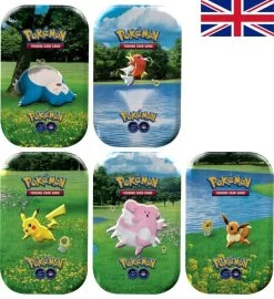 Pokemon GO - Alle 5 Mini-Tins - ENGLISCH