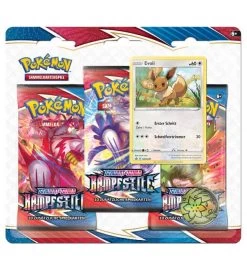 Pokemon Schwert & Schild 5 - Kampfstile - 3-Pack-Blister Evoli
