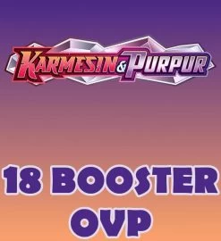 Pokemon Karmesin & Purpur - 18 Booster OVP - Deutsch
