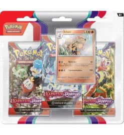 Pokemon Karmesin & Purpur - 3-Pack-Blister Arkani - Deutsch