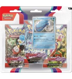 Pokemon Karmesin & Purpur - 3-Pack-Blister Heerashai - Deutsch