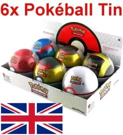Pokémon Pokeball Tin Spring 2021 Display (EN) - 6 Tins (=18 Booster)