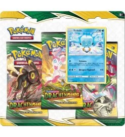 Pokemon Schwert & Schild - Drachenwandel - 3-Pack-Blister Kubuin