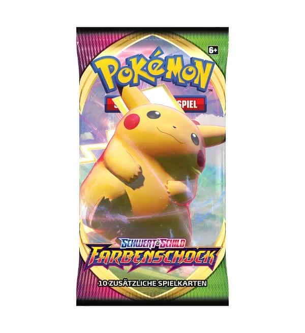 Pokemon Schwert & Schild 4 - Farbenschock - Booster Mit 10 Karten 1 Pokemon Schwert & Schild 4 - Farbenschock - Booster Mit 10 Karten