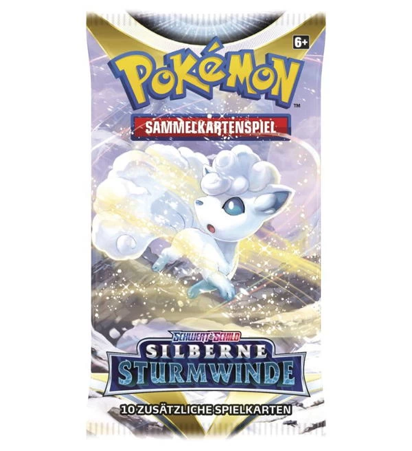 Pokemon Schwert & Schild - Silberne Sturmwinde - Booster Mit 10 Karten 3 Pokemon Schwert & Schild - Silberne Sturmwinde - Booster Mit 10 Karten – Bild 3