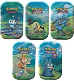 Pokemon Strahlende Sterne - Alle 5 Sinnoh-Stars Mini-Tins - Deutsch