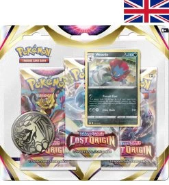 Pokemon Sword & Shield - Lost Origin - 3-Pack-Blister Weavile EN